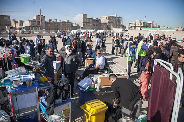 En images, le séisme catastrophique qui a frappé l’Iran.