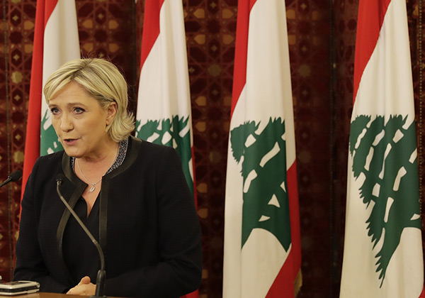 Marine Le Pen au Liban.