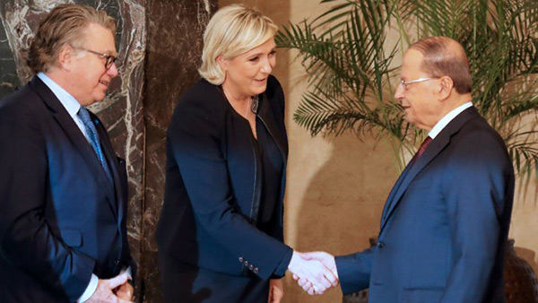 Marine Le Pen au Liban.