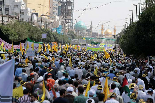 Les Iraniens célèbrent la Journée mondiale d'al-Qods.