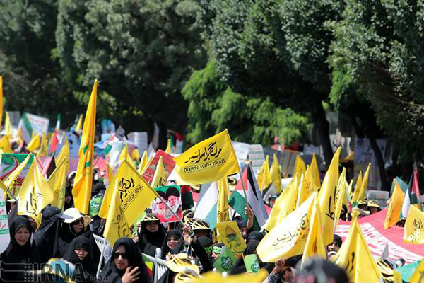 Les Iraniens célèbrent la Journée mondiale d'al-Qods.