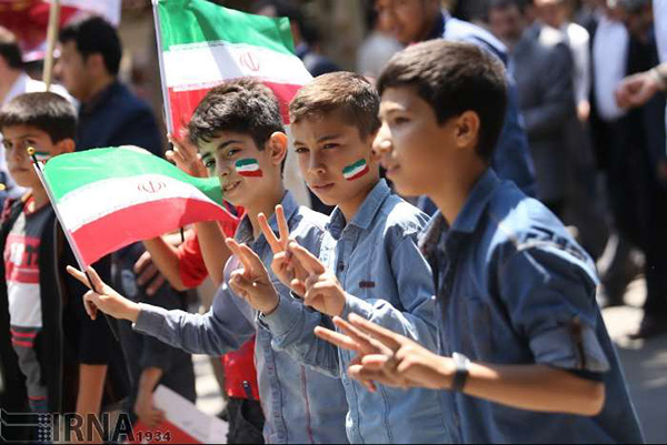 Les Iraniens célèbrent la Journée mondiale d'al-Qods.