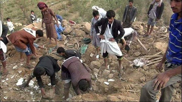 Nouveau massacre saoudien au Yémen: 12 civils tombés en martyre.