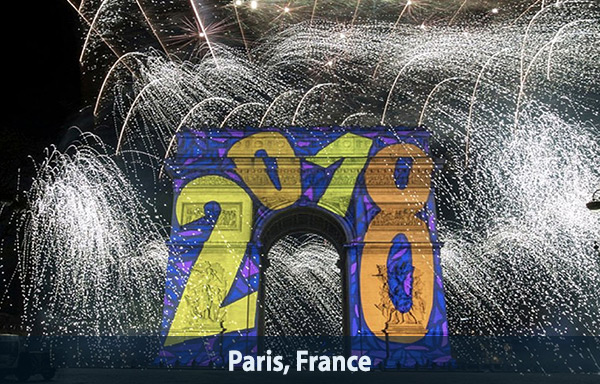 Comment le monde a célébré le passage à 2018?