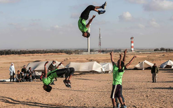 Le parkour, une nouvelle forme de résistance à Gaza