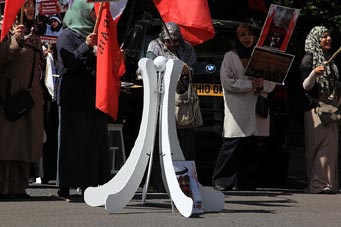 Un sit-in de solidarité avec les détenues bahreïnies à Londres (photos)
