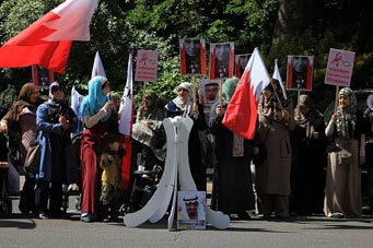 Un sit-in de solidarité avec les détenues bahreïnies à Londres (photos)