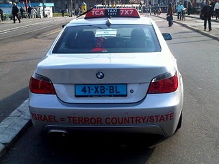 Pays Bas: un taxi antisioniste à Amsterdam
