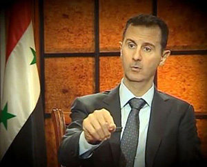 Une apparition du président syrien aujourd’hui