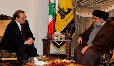 Sayed Nasrallah reçoit Bogdanov