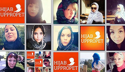 Les Suédoises s’affichent en hijab sur les réseaux sociaux Suède: Toutes en hidjab contre l’islamophobie!