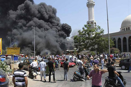 Journée de deuil national au Liban après un double attentat qui a fait 42 morts Journée de deuil national après un double attentat à Tripoli