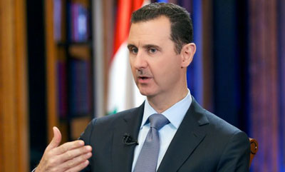 Un an pour détruire l’arsenal chimique en Syrie, estime le président Assad. Un an pour détruire l’arsenal chimique en Syrie, estime le président Assad