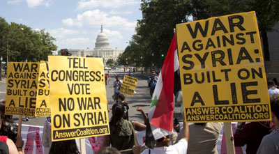 Le vote du Sénat US sur la Syrie reporté USA: vote du Sénat sur la Syrie reporté, opinion publique contre une intervention