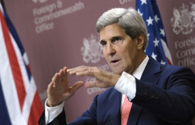 Kerry maintient la menace de frappes, insiste que la solution en Syrie est «politique» Kerry maintient la menace de frappes, insiste que la solution en Syrie est «politique»!
