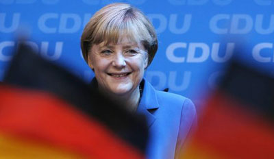 Triomphe historique de Merkel aux élections allemandes. Triomphe historique de Merkel aux élections allemandes