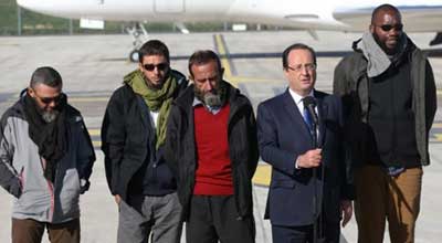 Arrivée en France des quatre ex-otages du Niger, au moins 20 millions d’euros versés