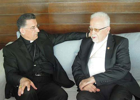 L'archevêque grec orthodoxe du Mexique, Antonio Chedraoui, et le patriarche libanais Béchara Rai L’archevêque grec orthodoxe du Mexique déterminé à affronter la répression contre la voix chrétienne