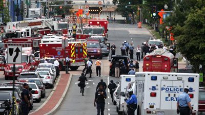 Au moins 13 morts dans une fusillade dans les bureaux de la Marine US à Washington.