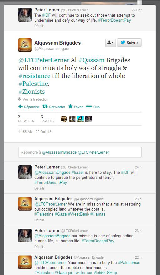 «Israël» et le Hamas dialoguent… sur Twitter