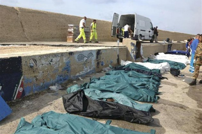 Naufrage de migrants à Lampedusa: 92 morts et 151 rescapés. Naufrage de migrants à Lampedusa: 92 morts et 151 rescapés