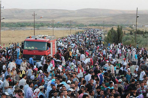 des réfugies syriens