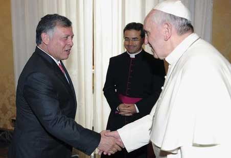 Le pape se rendra en Jordanie lors de sa visite en Terre Sainte