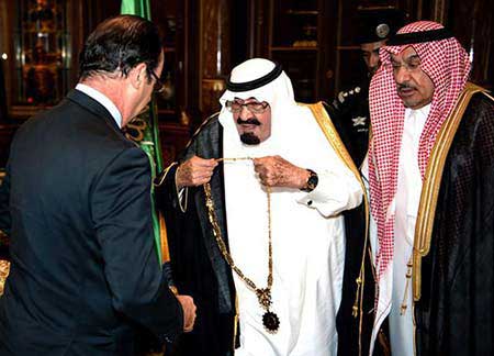 Hollande en Arabie: Transactions d’armes et craintes du veto américain.