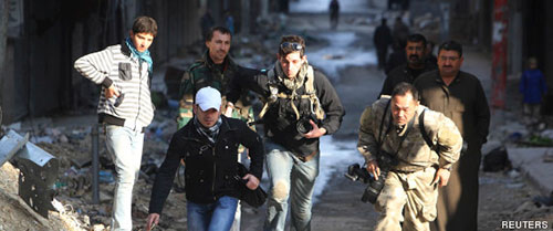 Syrie: 13 médias demandent la protection des journalistes Syrie: 13 médias demandent la protection des journalistes
