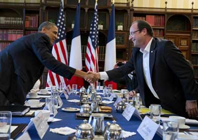 Pour Obama et Hollande, l’Afrique est le premier théâtre du partenariat France-USA. Pour Obama et Hollande, l’Afrique est le premier théâtre du partenariat France-USA