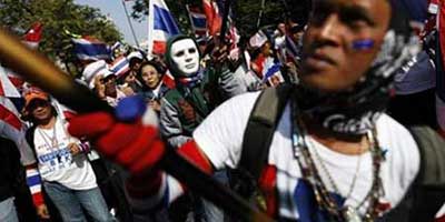 Thaïlande: tension à Bangkok à la veille de législatives controversées. Thaïlande: tension à Bangkok à la veille de législatives controversées