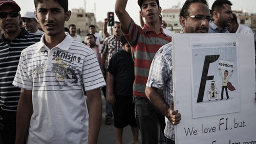 F1: manifestation pro-démocratie à Bahreïn avant le Grand Prix