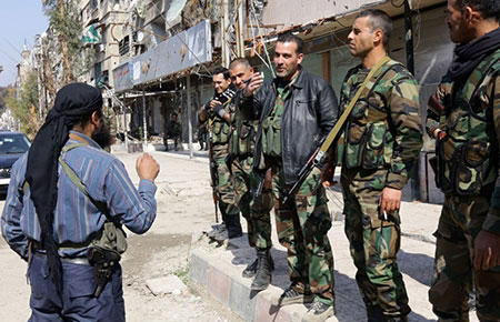 Accord entre hommes armés et régime près de Damas
