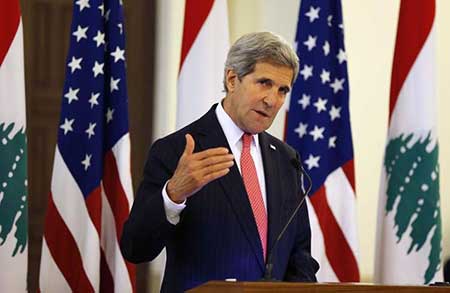 Depuis Beyrouth, Kerry souligne l’alliance forte des USA avec «Israël»! Depuis Beyrouth, Kerry souligne l’alliance forte des USA avec «Israël»!