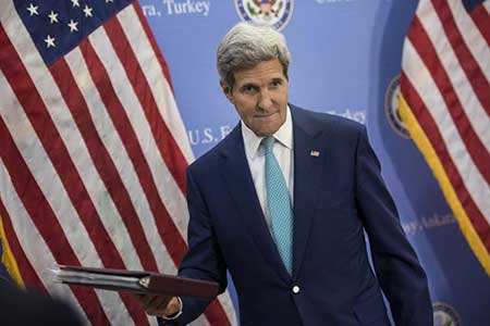 Les USA officiellement «en guerre» contre «Daech», Kerry poursuit au Caire sa tournée.