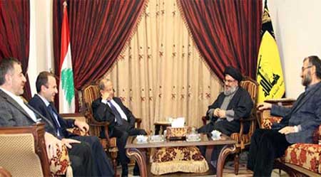 Sayed Nasrallah reçoit le général Aoun: Faire face aux menaces dangereuses d’«Israël» et des takfiris. Sayed Nasrallah reçoit le général Aoun: Faire face aux menaces dangereuses d’«Israël» et des takfiris