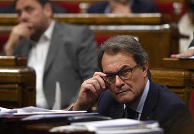 Le président du gouvernement de Catalogne Artur Mas, le 15 octobre 2014, à Barcelone.