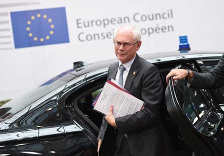 Le président du Conseil européen, Herman Van Rompuy.
