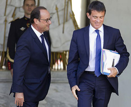 Les Français font plus confiance à Valls qu’à Hollande 