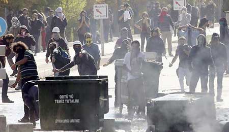 Turquie: encore quelques manifestations pro-kurdes, retour progressif au calme. Turquie: encore quelques manifestations pro-kurdes, retour progressif au calme