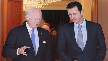 Assad prêt à étudier un plan de l'ONU sur le gel des combats à Alep Assad prêt à étudier un plan de l’ONU sur le gel des combats à Alep
