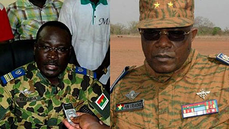 Nabéré Honoré Traoré et le colonel Isaac Zida se sont déclarés nouveau chef de l'État