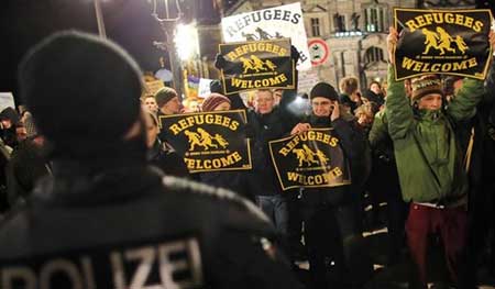 Allemagne: l’opposition monte face au mouvement anti-islam Pegida.