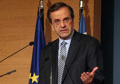Le Premier ministre grec conservateur Antonis Samaras.