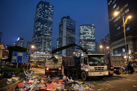Retour au calme à Hong kong