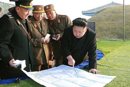 La Corée du Nord développe un système de missiles basé en mer.