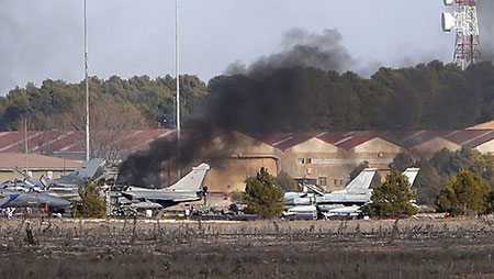 Espagne: 8 Français, 2 Grecs tués dans le crash d'un F-16 grec