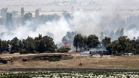 Deux roquettes tirées depuis la Syrie s’abattent sur le Golan occupé Deux roquettes tirées depuis la Syrie s’abattent sur le Golan occupé