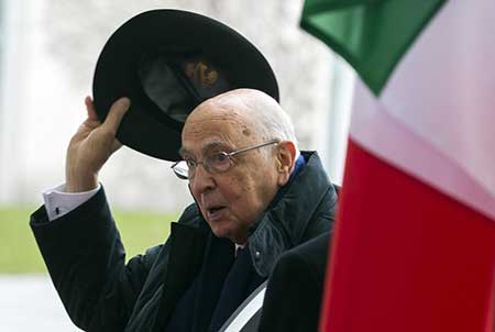 Italie: le président Giorgio Napolitano].