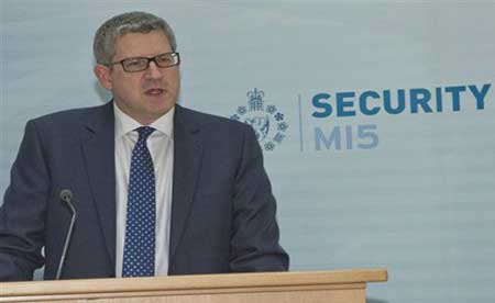 Le chef du MI5 britannique, Andrew Parker.